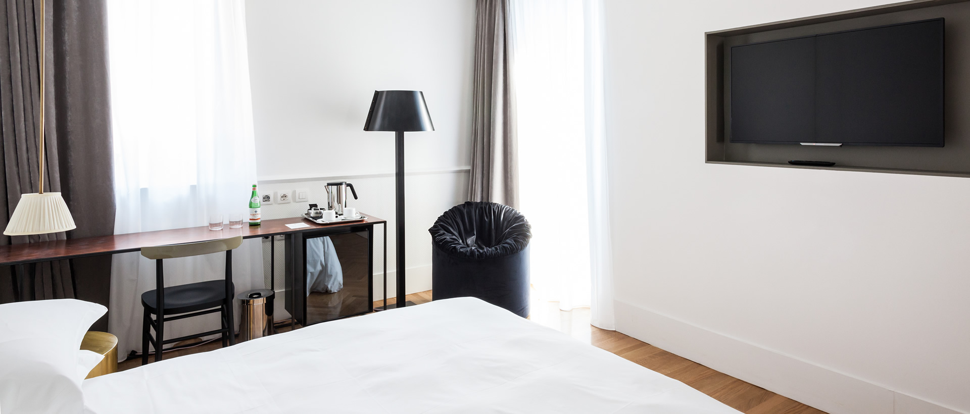 Terrace-Zimmer-Interieur des Senato Hotels Milano