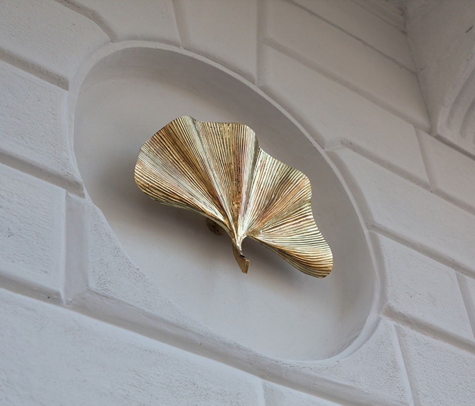 The Gingko Biloba leaf: the symbol of Senato Hotel Milano